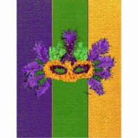 11 x 15 In. Mardi Gras Flag, Garden Size