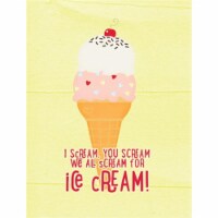 I Scream You Scream We All Scream For Ice Cream Flag Garden Size