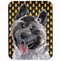 7.75 x 9.25 In. Akita Candy Corn Halloween Mouse Pad&#44; Hot Pad Or Trivet