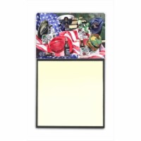 Barqs and Armed Forces Refiillable Sticky Note Holder or Postit Note Dispenser&#44; 3 x 3 In.