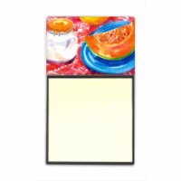 A Slice of Cantelope Refiillable Sticky Note Holder or Postit Note Dispenser&#44; 3 x 3 In.