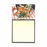 Crab Boil Refiillable Sticky Note Holder or Postit Note Dispenser&#44; 3 x 3 In.