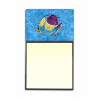 Tropical Fish Refiillable Sticky Note Holder or Postit Note Dispenser&#44; 3 x 3 In.