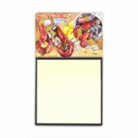Lobster with Old Bay Refiillable Sticky Note Holder or Postit Note Dispenser&#44; 3 x 3 In.