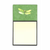 Dragonfly on Avacado Refiillable Sticky Note Holder or Postit Note Dispenser&#44; 3 x 3 In.