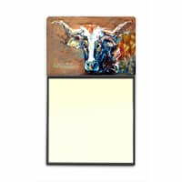 On the Loose Brown Cow Refiillable Sticky Note Holder or Postit Note Dispenser&#44; 3 x 3 In.