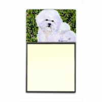 Bichon Frise Refiillable Sticky Note Holder or Postit Note Dispenser
