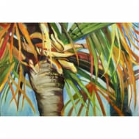 Orange Top Palm Tree Fabric Placemat