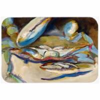 Big Crab Claw Blue Crab Glass Cutting Board, Large