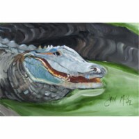 Blue Alligator Fabric Placemat
