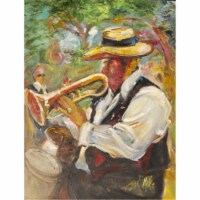 Jazz Trumpet Flag Garden Size
