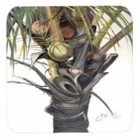 Coconut Tree Top Foam Coasters, Set Of 4