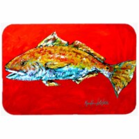 15 x 12 in. Fish - Red Fish Red Head Glass Cutting Board - Large