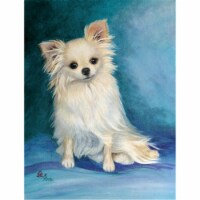 Jazz Chihuahua Long Hair Flag Garden Size