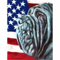 Neapolitan Mastiff Usa Patriotic American Flag Flag Garden Size