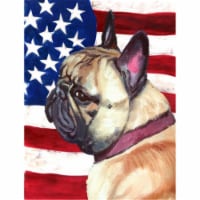 French Bulldog Frenchie Usa Patriotic American Flag Flag Garden Size