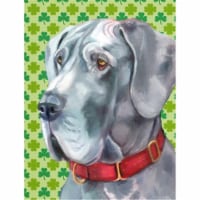 Great Dane St. Patricks Day Shamrock Flag Garden Size