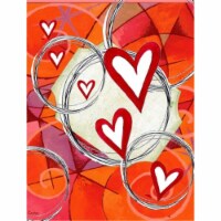 Circle Of Love Valentines Day Flag Garden Size