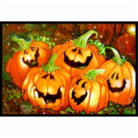 Such A Glowing Personality Pumpkin Halloween Indoor & Outdoor Mat, 24 x 36 in.
