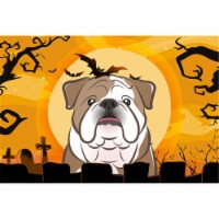 Halloween English Bulldog Fabric Placemat