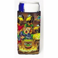 Witch &amp; Crows Stirring It Up Halloween Michelob Ultra Can coolers for Slim Cans