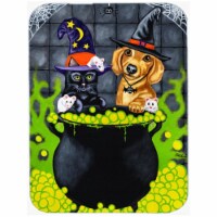Brewing Up Trouble Halloween Dachshund Mouse Pad&#44; Hot Pad or Trivet