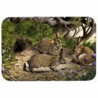 Rabbits & the Rabbit Hole Glass Large Cutting Board