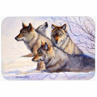 Wolves by Mollie Field Mouse Pad&#44; Hot Pad or Trivet
