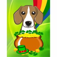 Beagle St. Patricks Day Flag Garden