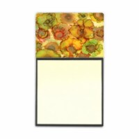Abstract Flowers in Yellows & Oranges Sticky Note Holder