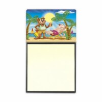 Bears Relaxing at the Beach Sticky Note Holder
