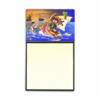 Boy Playing Piriate with Dolphin Sticky Note Holder