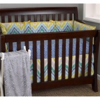 Zebra Romp 4 Piece Crib Bedding Set