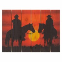 33 x 24 in. Happy Trails Inside & Outside Cedar Wall Art