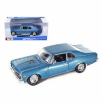 1970 Chevrolet Nova SS Coupe Blue 1-24 Diecast Model Car