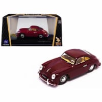 1952 Porsche 356 Coupe 1 by 43 Diecast Model Car, Burgundy