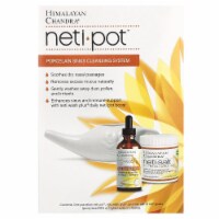 Himalayan Chandra Neti Pot Porcelain Sinus Cleansing System - 3 Piece Kit