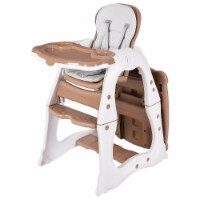 Costway 3 in 1 Baby High Chair Convertible Play Table Seat Booster Toddler Feeding Tray
