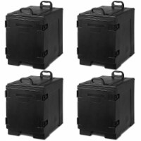 Costway 2/3/4 Pack End-Loading Insulated Food Pan Carrier Hot Cold 4pcs