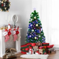 Costway Pre-Lit Fiber Optic Christmas Tree Multicolor Lights 4FT