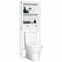 Over The Toilet Storage Shelf Rack Organizer 2 Tier Bathroom Holder Space  Saver No Drilling, 1 unit - Kroger