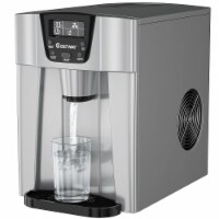 Costway 2 In 1 Ice Maker Water Dispenser Countertop 36Lbs/24H LCD Display Portable