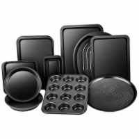 Costway 10 Piece Nonstick Bakeware Set Baking Roasting Pizza Crisper Muffin Cake Pans