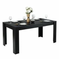 63'' Dining Table Rectangular Modern Kitchen Table For 6 People Home Furniture