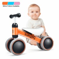 Babyjoy 4 Wheels Baby Balance Bike Children Walker No-Pedal Toddler Toys Rides Orange