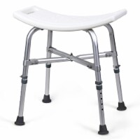 Costway Shower Chair Bath Stool 6 Adjustable Height Bathtub Seat Transfer Bench Non-Slip