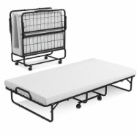 Costway Foldable Bed Daybed W/ 4 inch Mattress Memory Foam