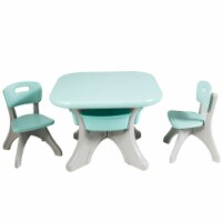 Children Kids Activity Table Chair Set Play Furniture W/Storage