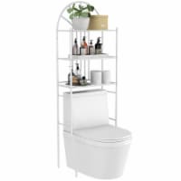 Bathroom 3-Tier Metal Storage Rack Over the Toilet Space Saver White