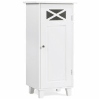 Bathroom Cabinet Free Standing Storage Side Table Organizer Adjustable Shelf